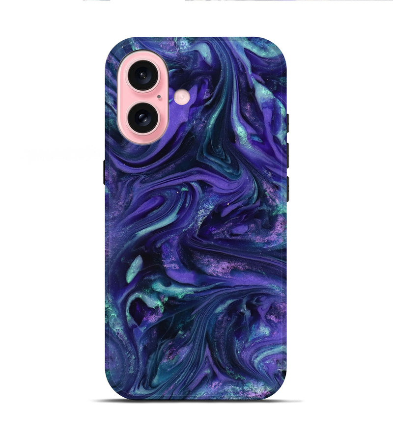 iPhone 16 ResinArt Live Edge Phone Case - Kaisen (Purple, 818265)