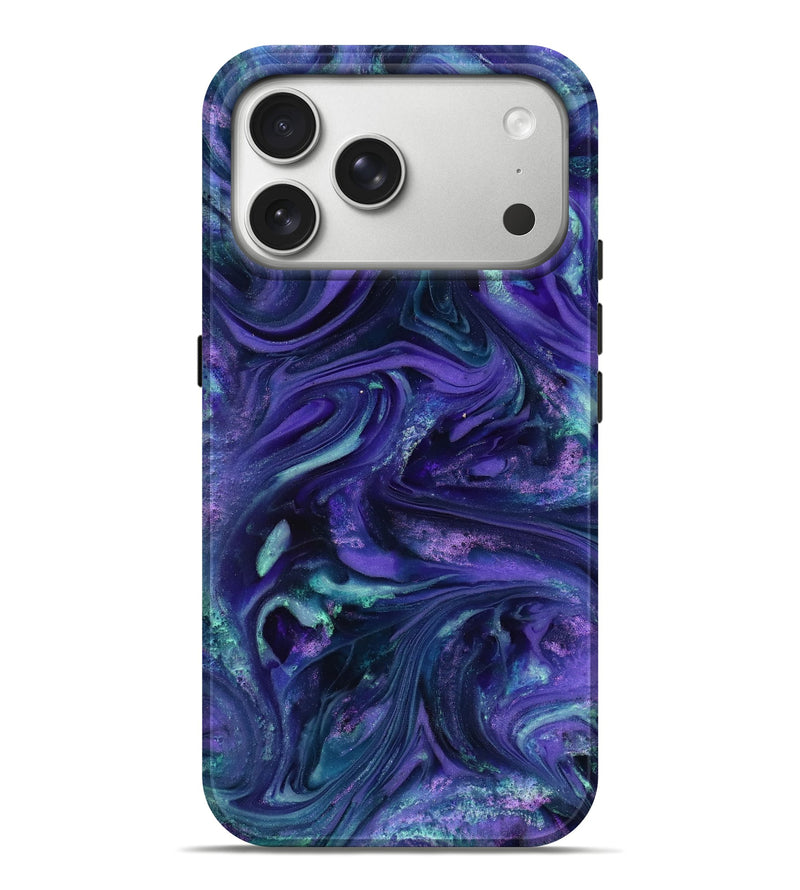 iPhone 17 Pro Max ResinArt Live Edge Phone Case - Kaisen (Purple, 818265)