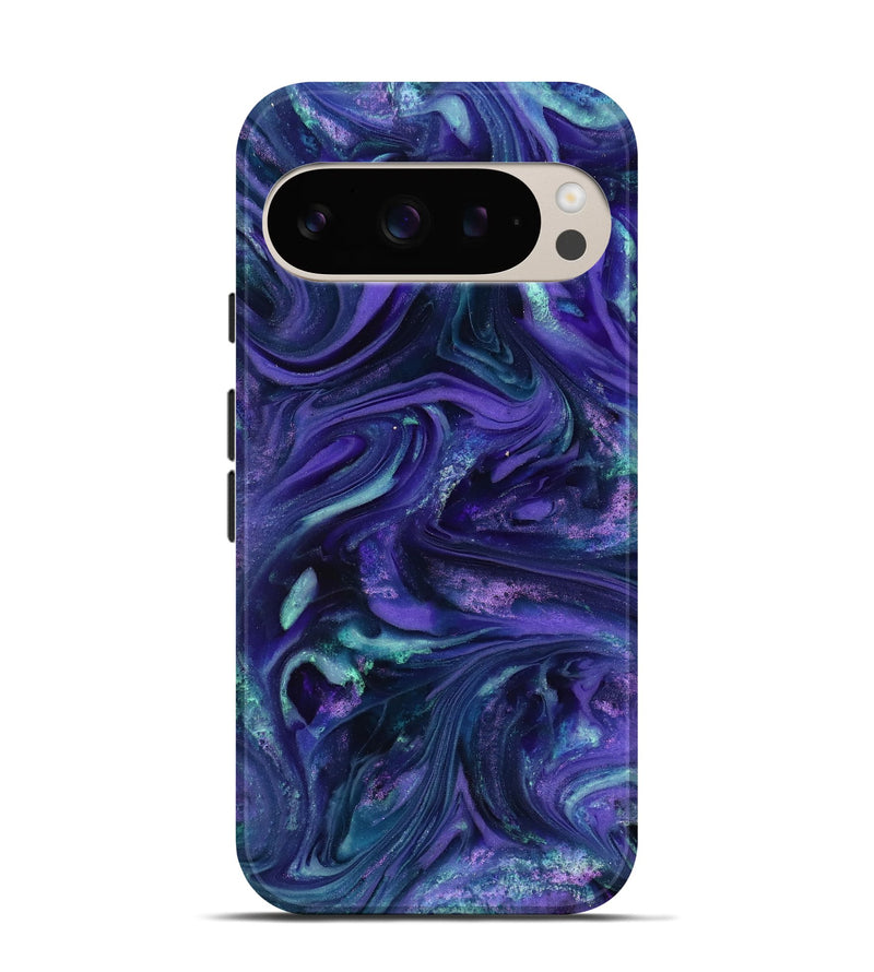Pixel 9 Pro ResinArt Live Edge Phone Case - Kaisen (Purple, 818265)