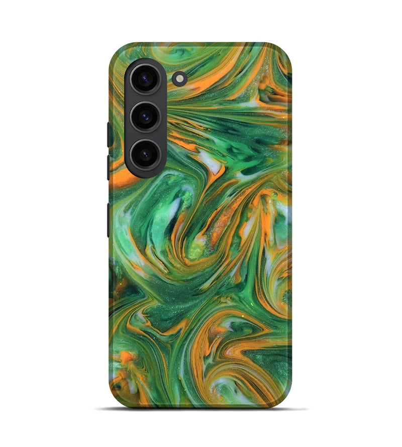 Galaxy S23 ResinArt Live Edge Phone Case - Abbie (Neon, 818266)