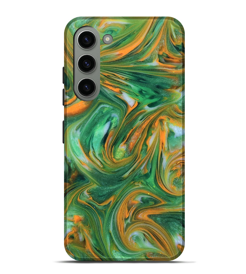 Galaxy S23 Plus ResinArt Live Edge Phone Case - Abbie (Neon, 818266)