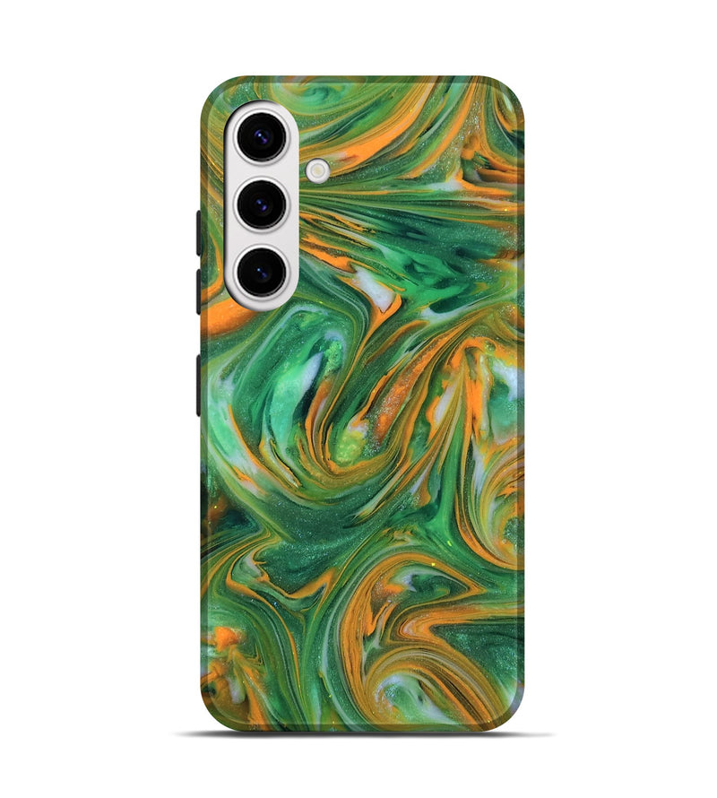 Galaxy S25 ResinArt Live Edge Phone Case - Abbie (Neon, 818266)