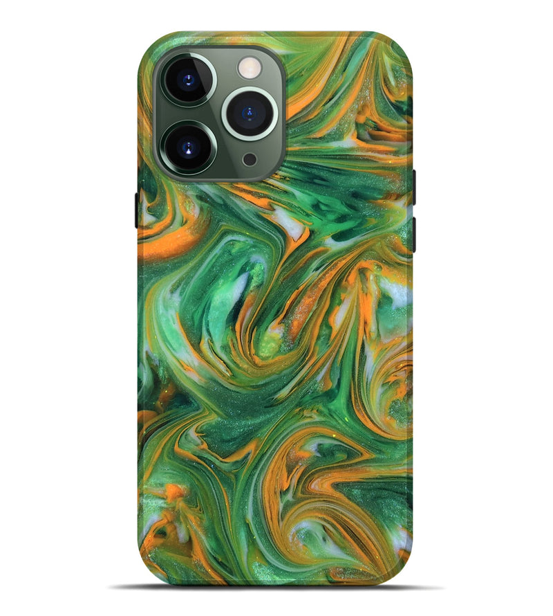 iPhone 13 Pro Max ResinArt Live Edge Phone Case - Abbie (Neon, 818266)