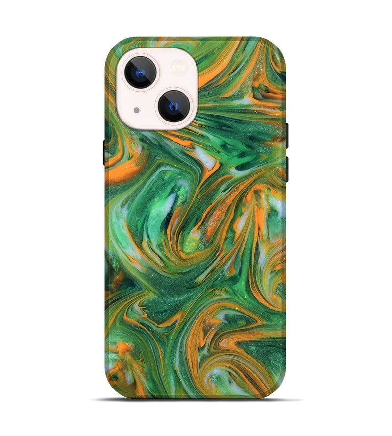 iPhone 14 ResinArt Live Edge Phone Case - Abbie (Neon, 818266)
