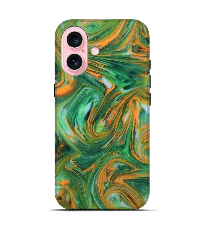 iPhone 17 ResinArt Live Edge Phone Case - Abbie (Neon, 818266)