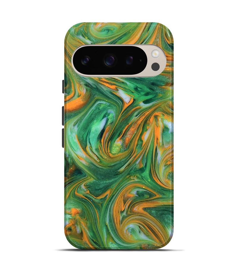 Pixel 9 Pro ResinArt Live Edge Phone Case - Abbie (Neon, 818266)