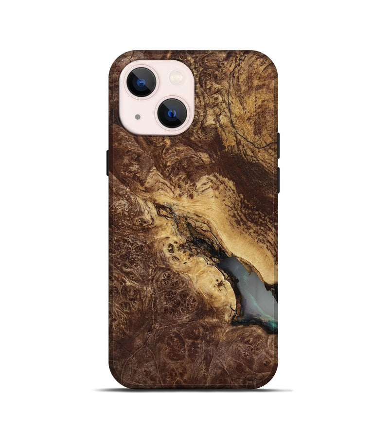 iPhone 13 mini Wood Live Edge Phone Case - Manila (Wood Burl, 818267)