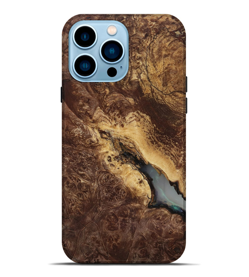 iPhone 14 Pro Max Wood Live Edge Phone Case - Manila (Wood Burl, 818267)