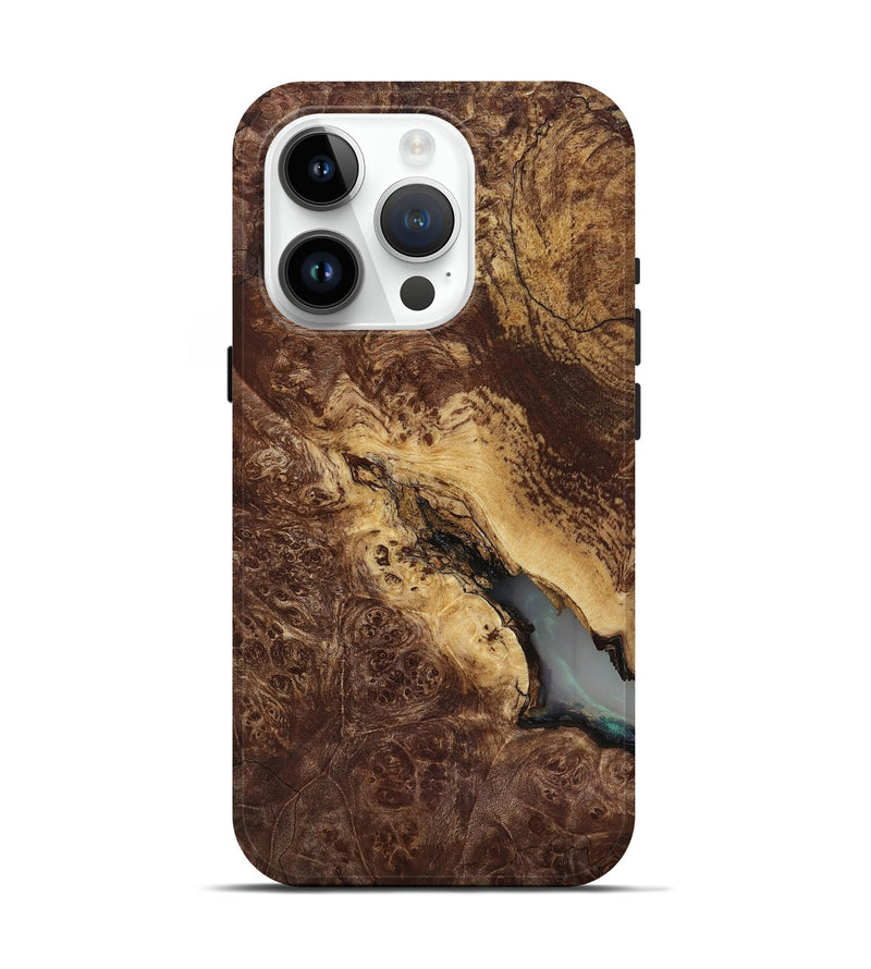 iPhone 15 Pro Wood Live Edge Phone Case - Manila (Wood Burl, 818267)