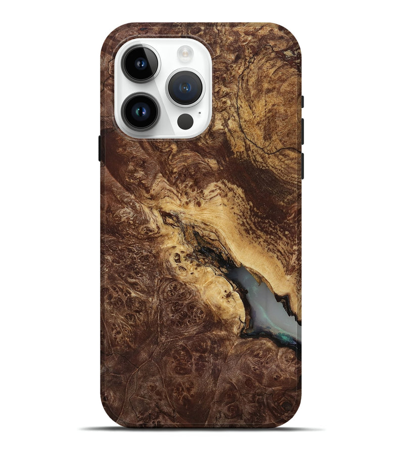 iPhone 15 Pro Max Wood Live Edge Phone Case - Manila (Wood Burl, 818267)