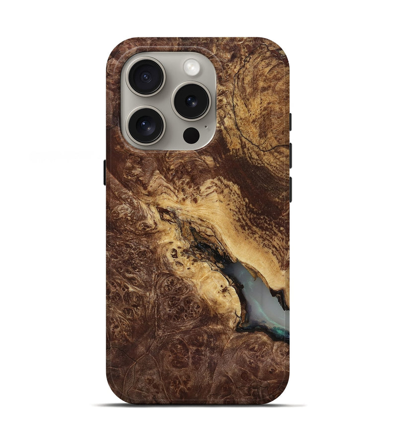 iPhone 16 Pro Wood Live Edge Phone Case - Manila (Wood Burl, 818267)