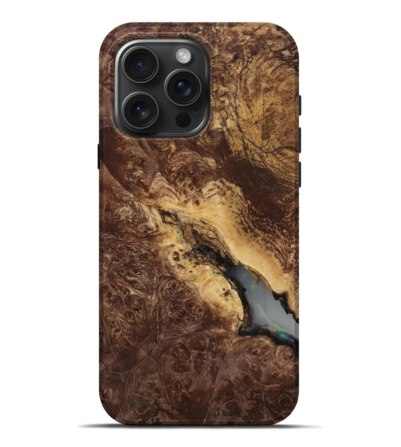 iPhone 16 Pro Max Wood Live Edge Phone Case - Manila (Wood Burl, 818267)