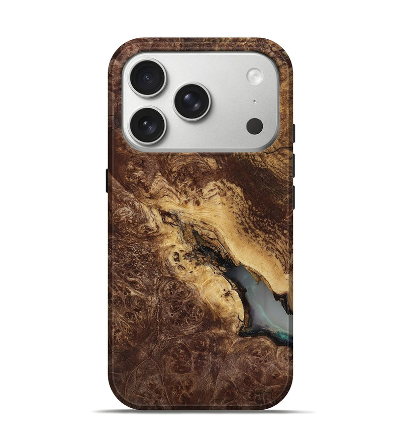 iPhone 17 Pro Wood Live Edge Phone Case - Manila (Wood Burl, 818267)