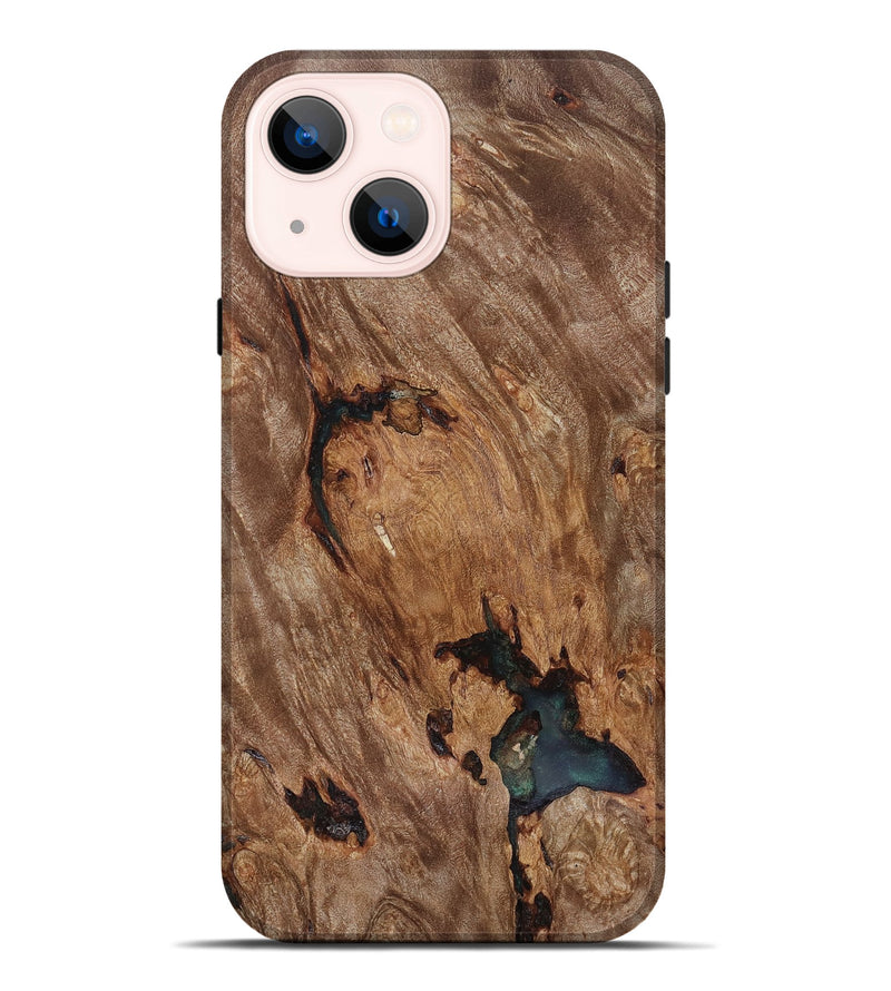 iPhone 14 Plus Wood Live Edge Phone Case - Debra (Wood Burl, 818268)
