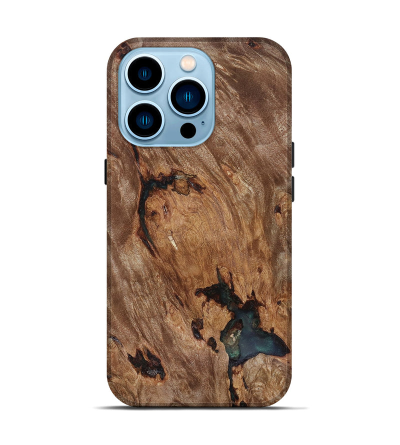 iPhone 14 Pro Wood Live Edge Phone Case - Debra (Wood Burl, 818268)