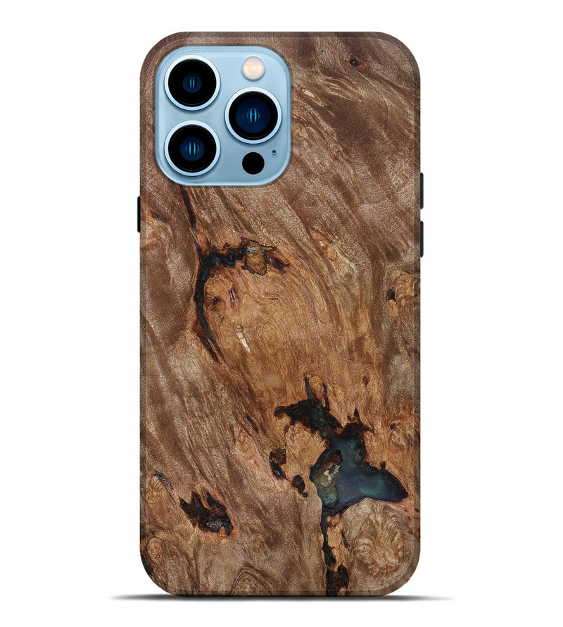 iPhone 14 Pro Max Wood Live Edge Phone Case - Debra (Wood Burl, 818268)