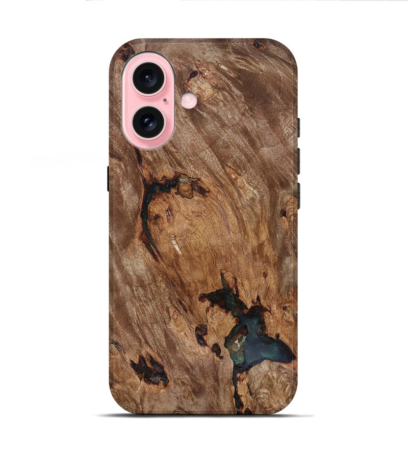 iPhone 16 Wood Live Edge Phone Case - Debra (Wood Burl, 818268)