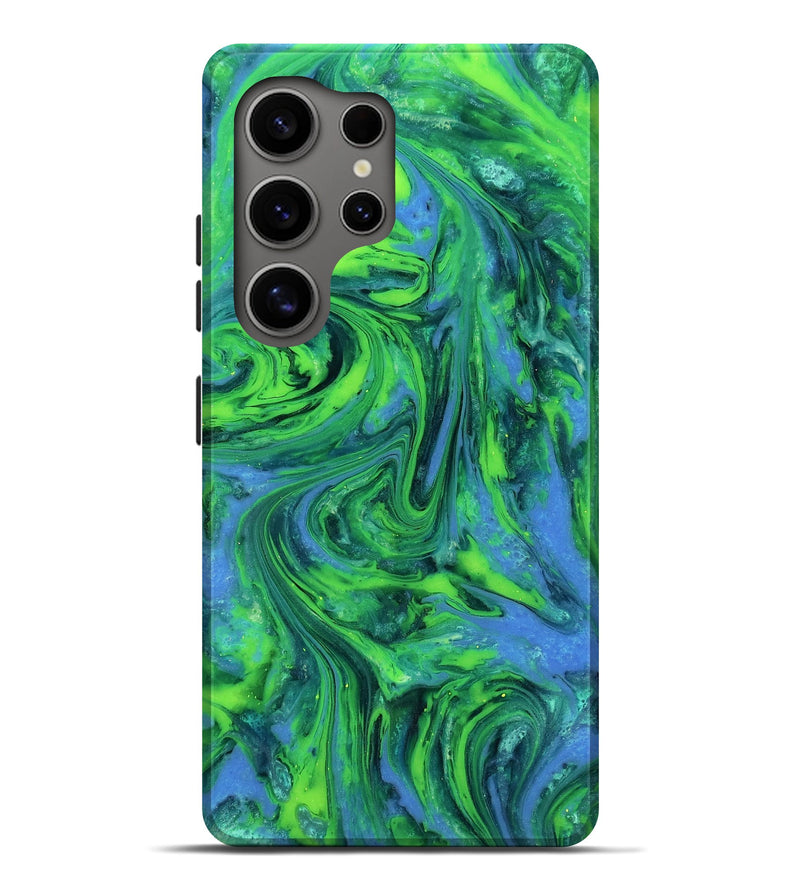 Galaxy S25 Ultra ResinArt Live Edge Phone Case - Merrill (Neon, 818270)