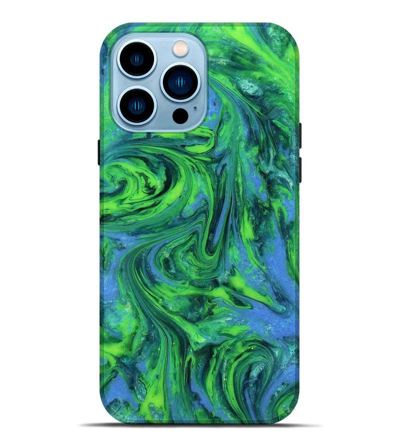 iPhone 14 Pro Max ResinArt Live Edge Phone Case - Merrill (Neon, 818270)