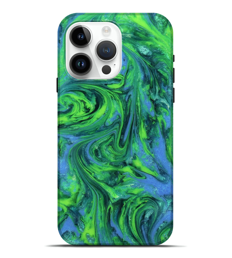 iPhone 15 Pro Max ResinArt Live Edge Phone Case - Merrill (Neon, 818270)