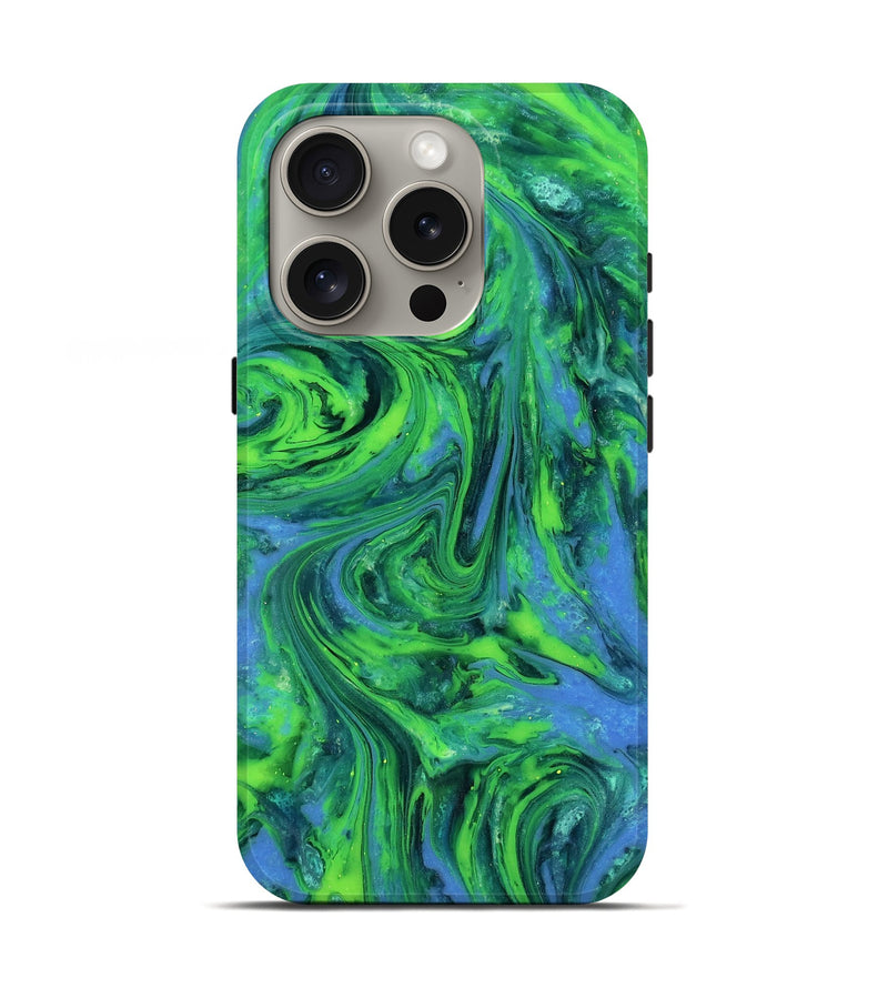 iPhone 16 Pro ResinArt Live Edge Phone Case - Merrill (Neon, 818270)