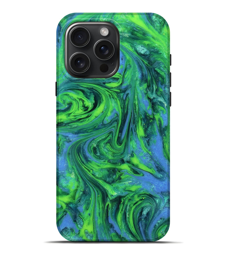 iPhone 16 Pro Max ResinArt Live Edge Phone Case - Merrill (Neon, 818270)
