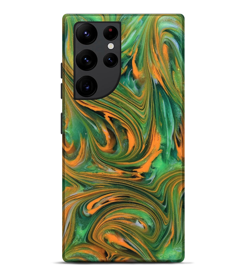 Galaxy S22 Ultra ResinArt Live Edge Phone Case - Kinley (Neon, 818272)
