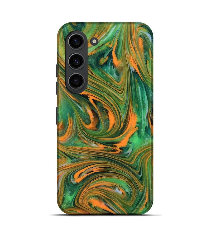 Galaxy S23 ResinArt Live Edge Phone Case - Kinley (Neon, 818272)