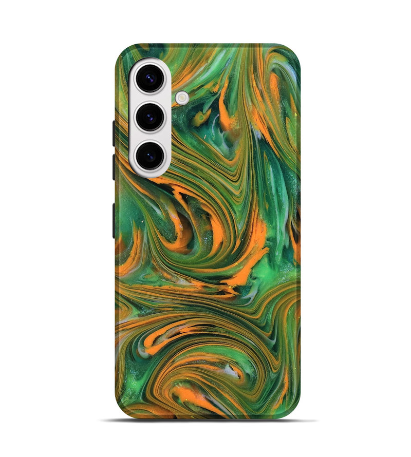 Galaxy S25 ResinArt Live Edge Phone Case - Kinley (Neon, 818272)