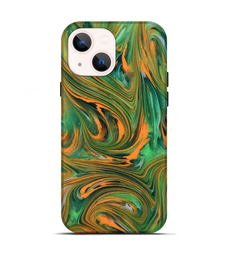 iPhone 13 ResinArt Live Edge Phone Case - Kinley (Neon, 818272)