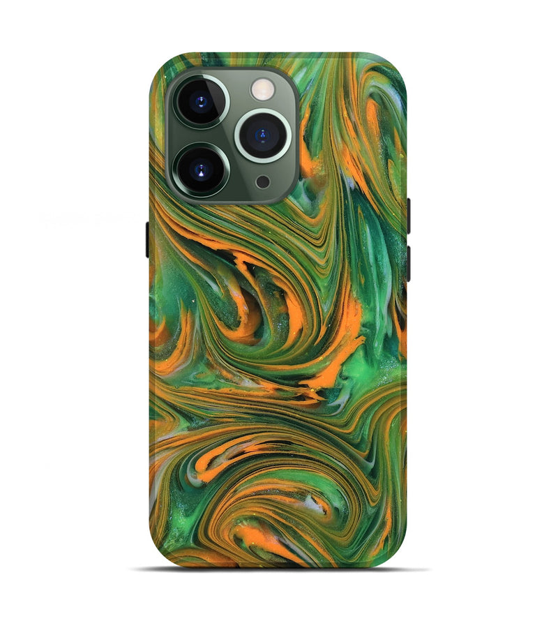 iPhone 13 Pro ResinArt Live Edge Phone Case - Kinley (Neon, 818272)