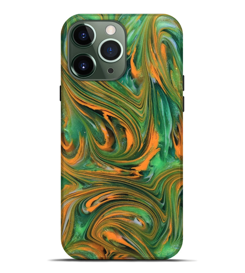 iPhone 13 Pro Max ResinArt Live Edge Phone Case - Kinley (Neon, 818272)