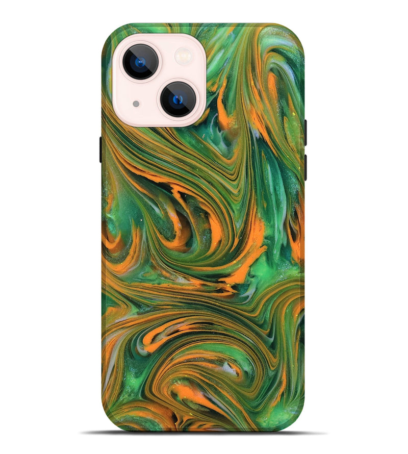 iPhone 14 Plus ResinArt Live Edge Phone Case - Kinley (Neon, 818272)
