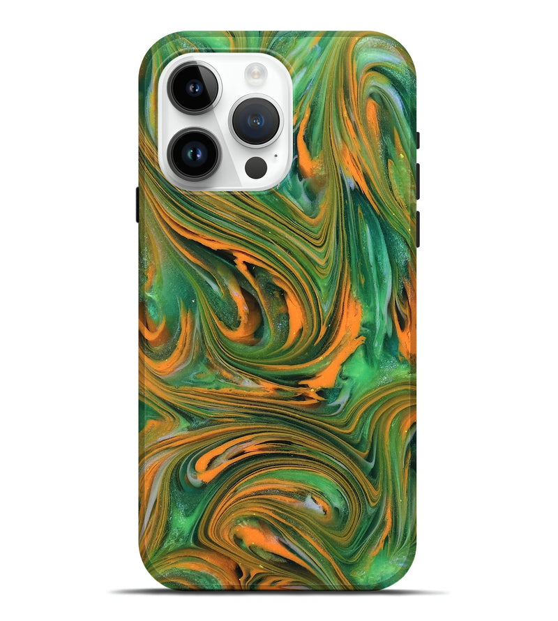 iPhone 15 Pro Max ResinArt Live Edge Phone Case - Kinley (Neon, 818272)