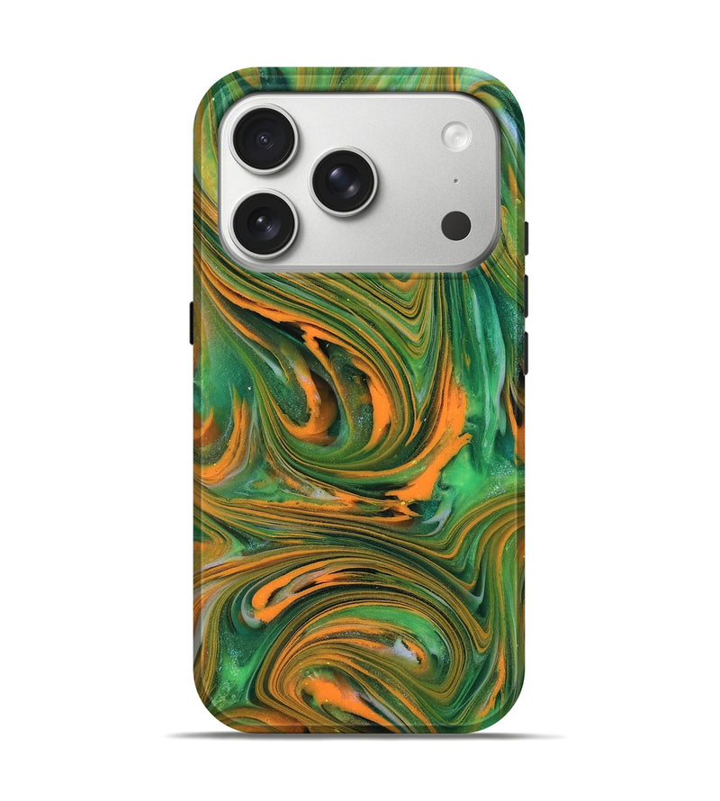 iPhone 17 Pro ResinArt Live Edge Phone Case - Kinley (Neon, 818272)