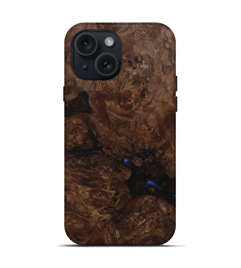 iPhone 15 Wood Live Edge Phone Case - Milo (Wood Burl, 818275)