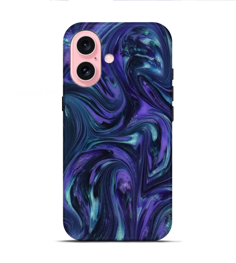 iPhone 16 ResinArt Live Edge Phone Case - Earl (Purple, 818276)
