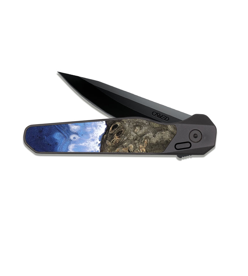 EDC Dark Slate Wood Pocket Knife - Cami (Coastal, 818288)
