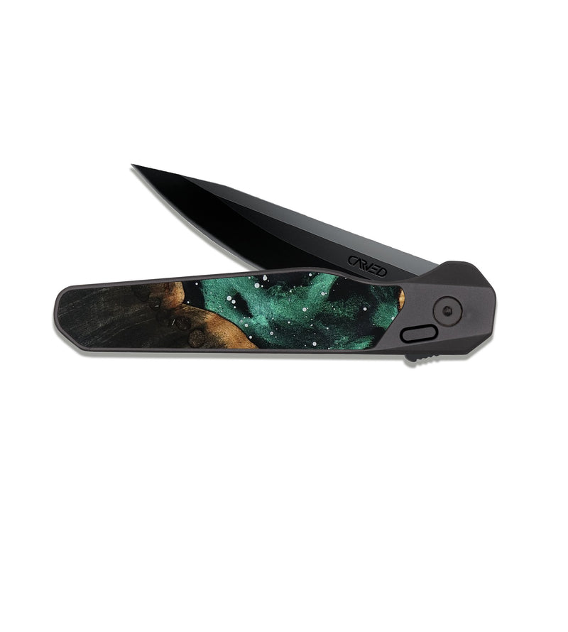EDC Dark Slate Wood Pocket Knife - Twila (Cosmos, 818299)