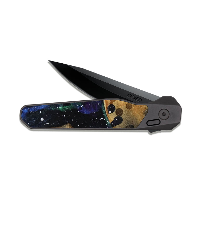EDC Dark Slate Wood Pocket Knife - Tamra (Cosmos, 818318)