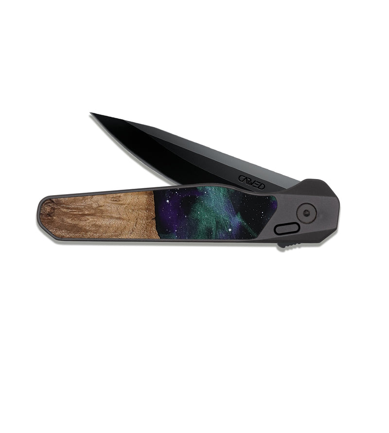 EDC Dark Slate Wood Pocket Knife - Boyd (Cosmos, 818325)