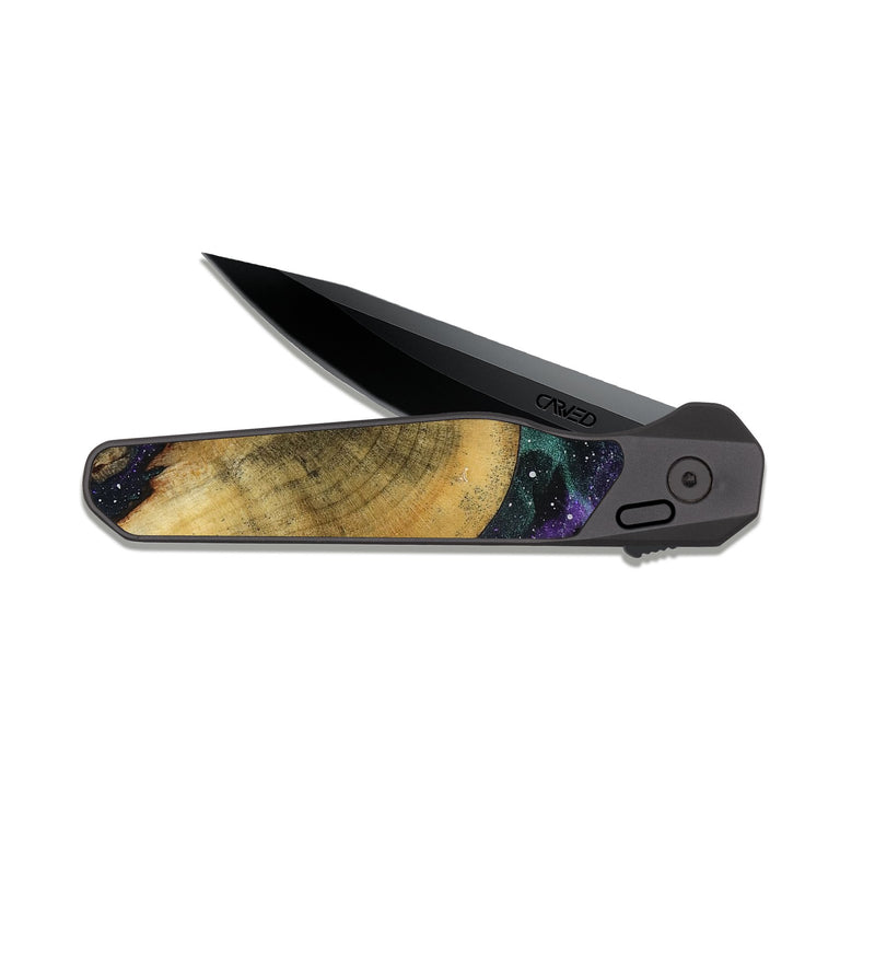 EDC Dark Slate Wood Pocket Knife - Marlowe (Cosmos, 818339)