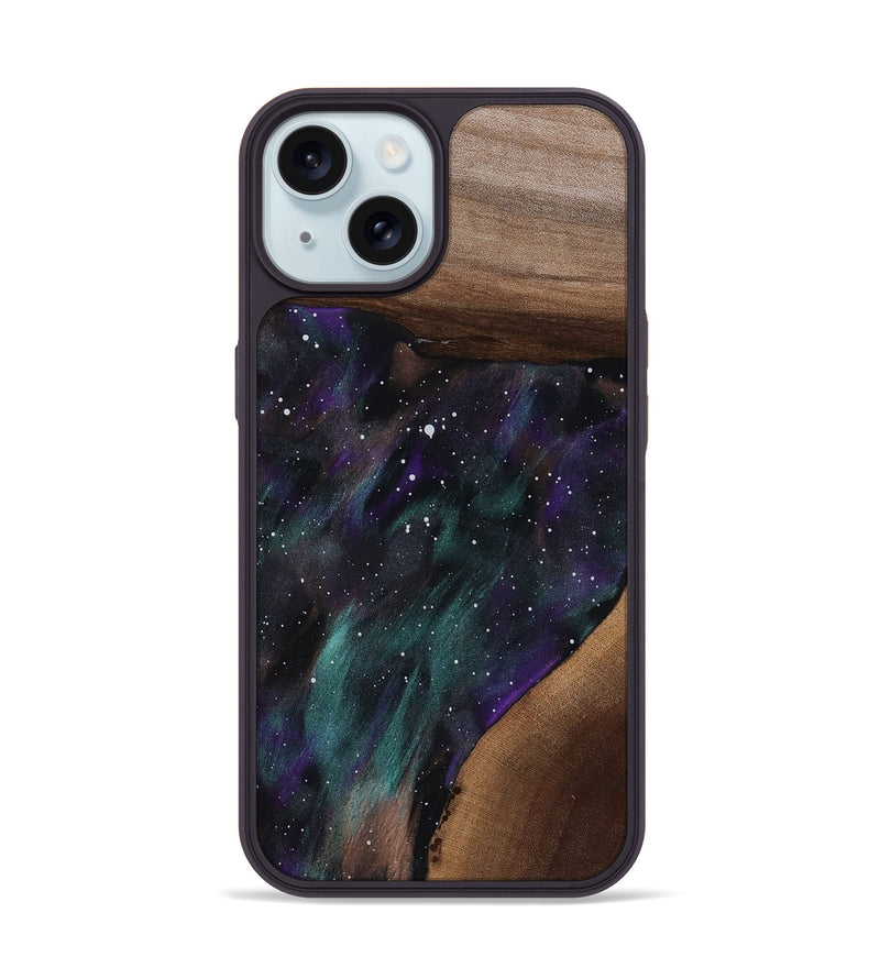 iPhone 15 Wood Phone Case - Solomon (Cosmos, 818341)