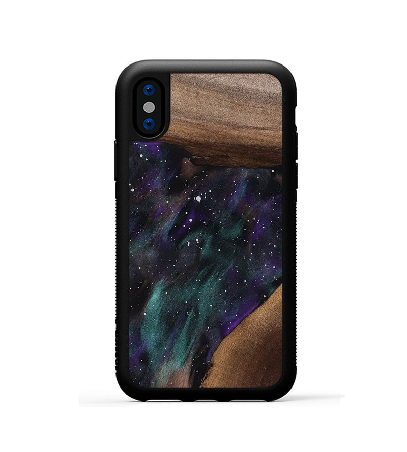 iPhone Xs Wood Phone Case - Solomon (Cosmos, 818341)