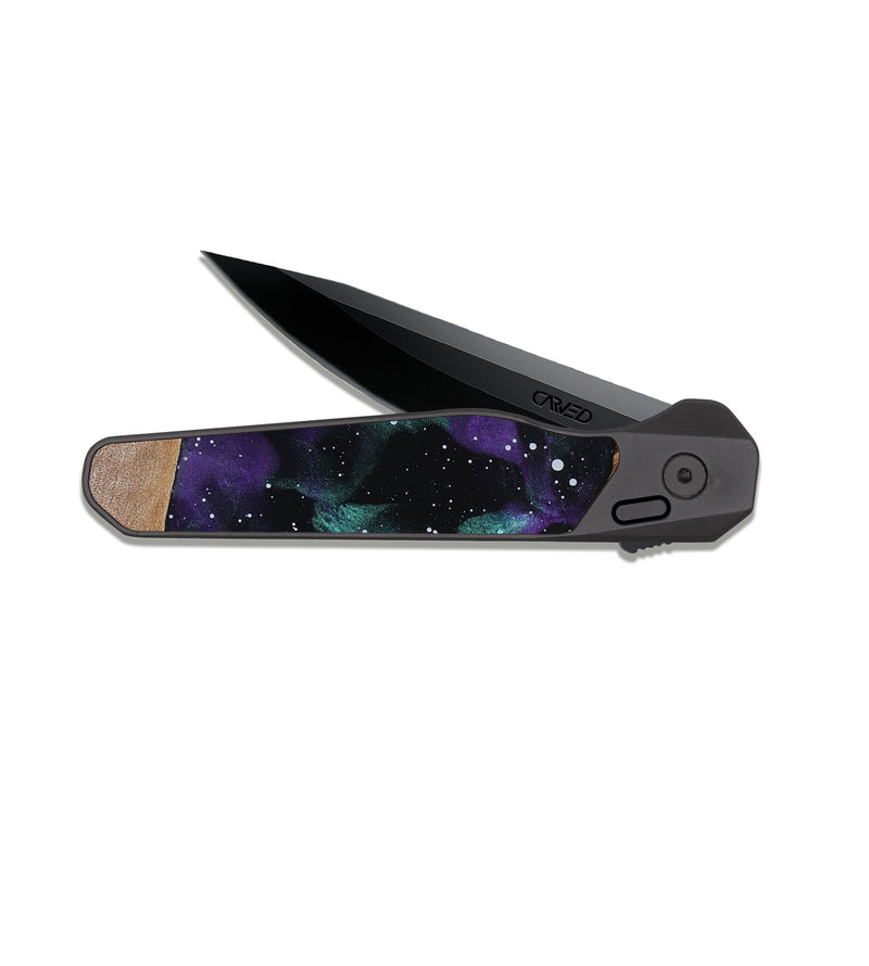 EDC Dark Slate Wood Pocket Knife - Berta (Cosmos, 818352)