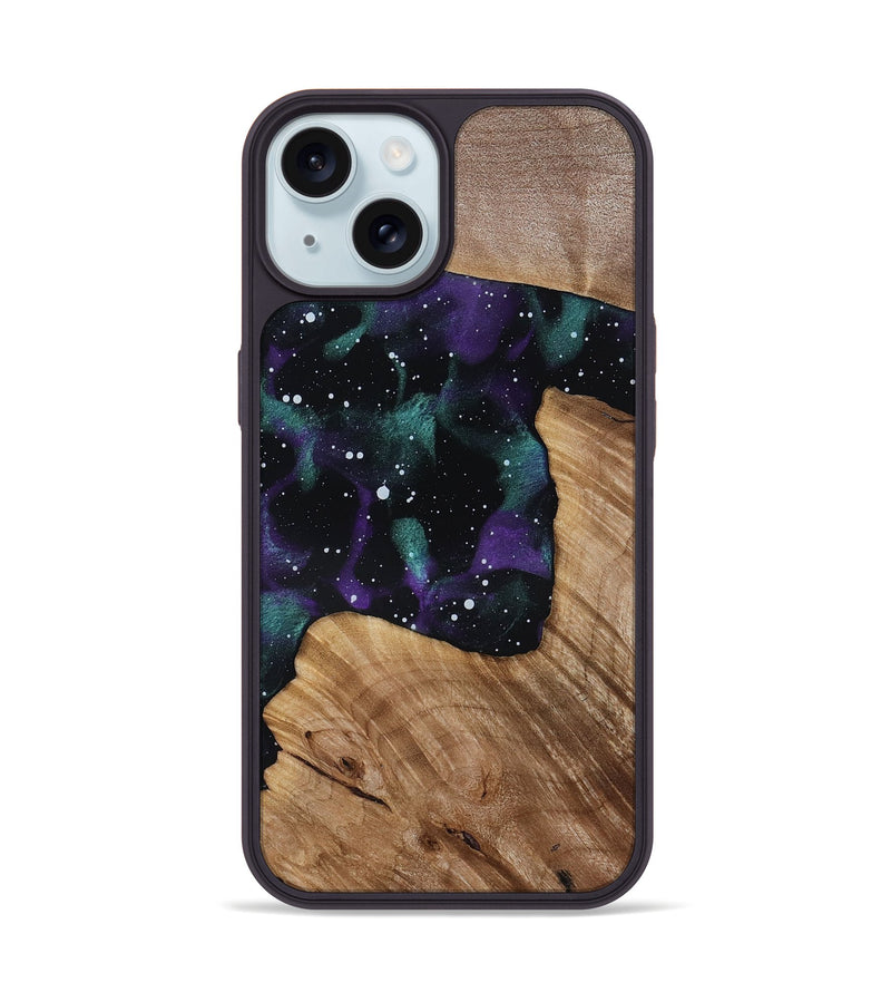 iPhone 15 Wood Phone Case - Berta (Cosmos, 818352)