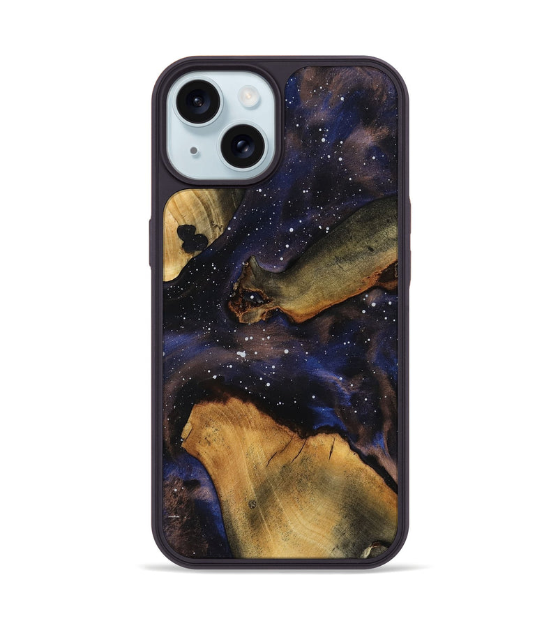 iPhone 15 Wood Phone Case - Lemuel (Cosmos, 818353)