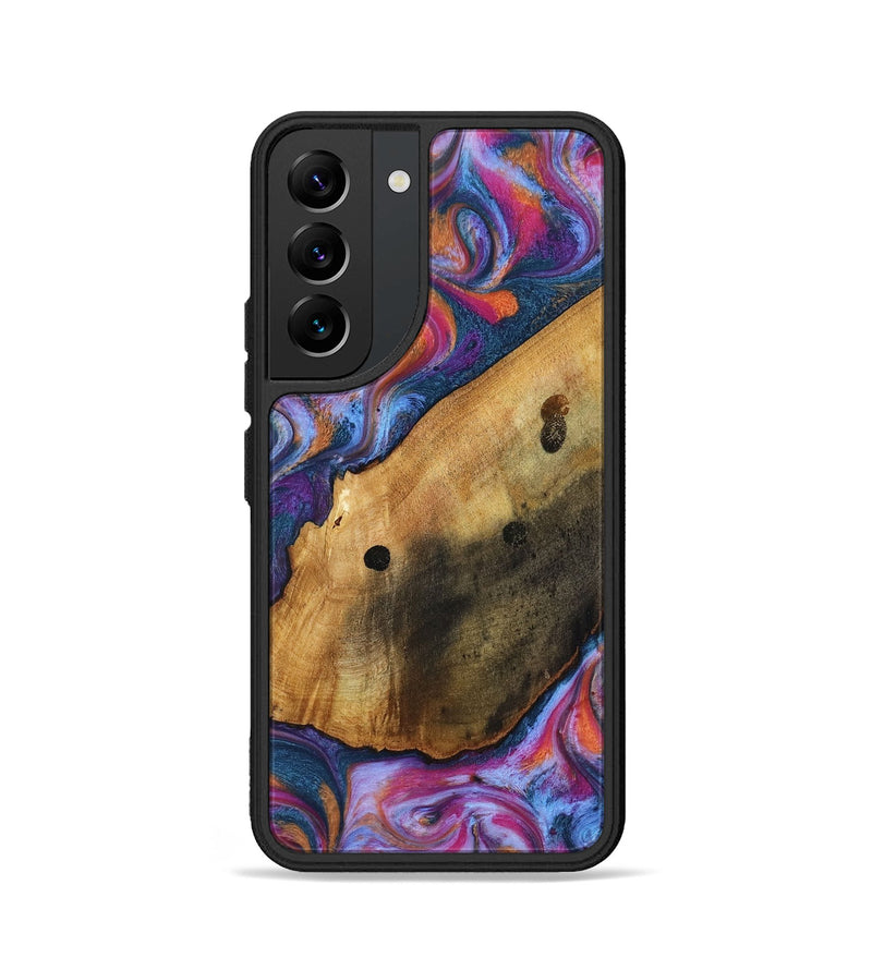 Galaxy S22 Wood Phone Case - Tamia (Blue, 818370)