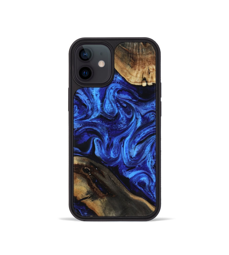 iPhone 12 mini Wood Phone Case - Blake (Blue, 818371)