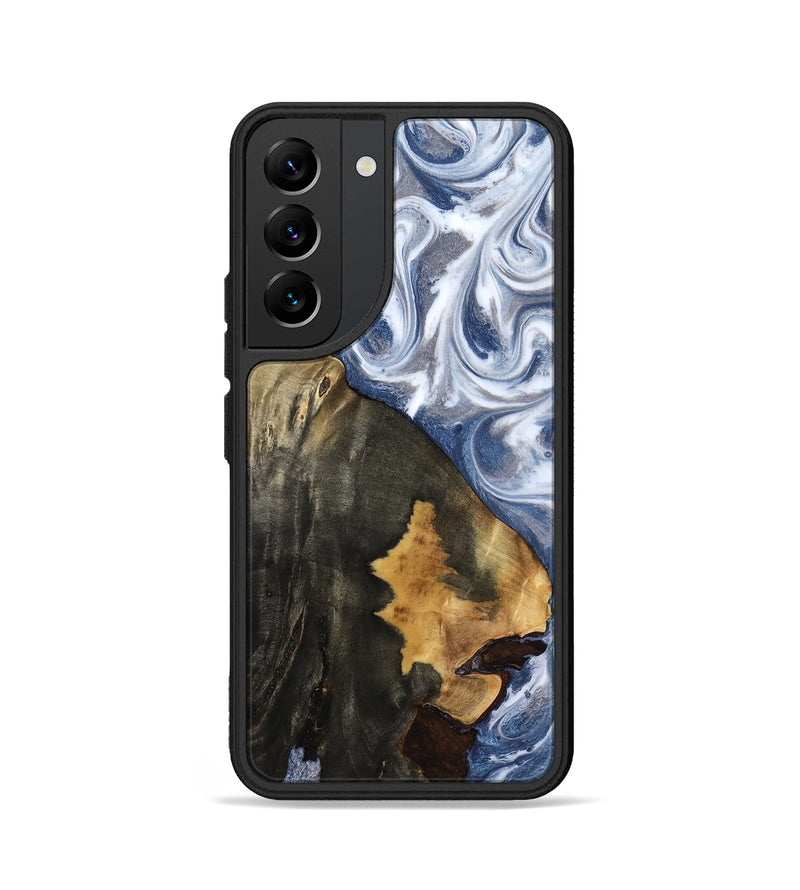 Galaxy S22 Wood Phone Case - Abraham (Blue, 818372)